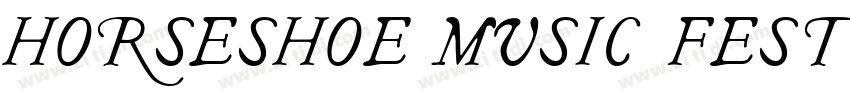 HORSESHOE MUSIC FEST字体转换